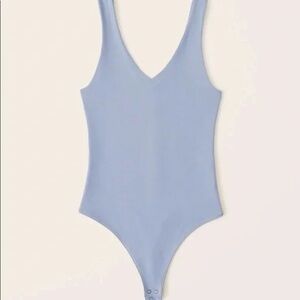 Abercrombie Light Blue V-Neck Bodysuit